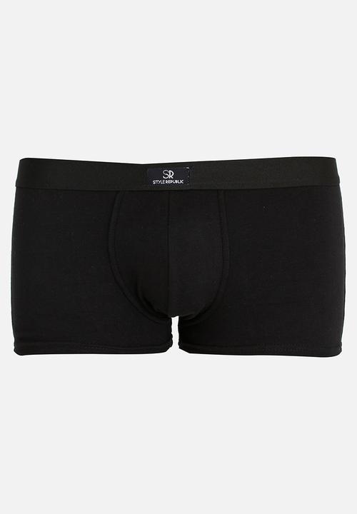 STYLE REPUBLIC - 5 Pack Plain Brief Black