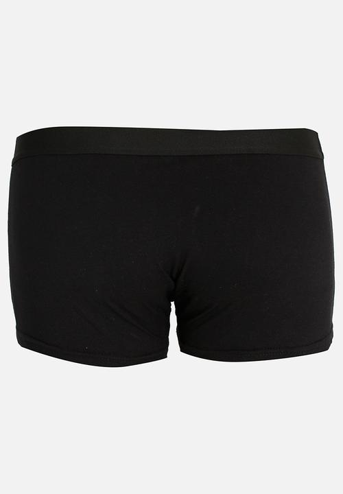 STYLE REPUBLIC - 3 Pack Plain Brief Black