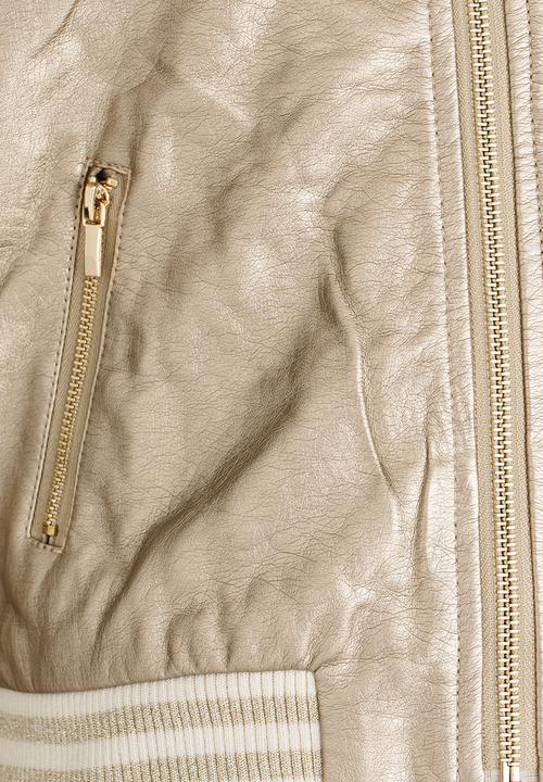 MINOTI - Foil Bomber Jacket Gold