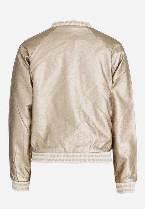 MINOTI - Foil Bomber Jacket Gold