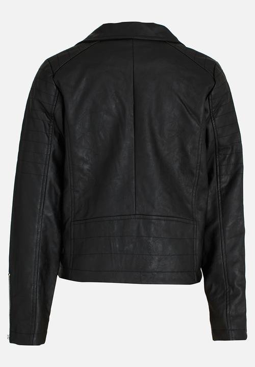 MINOTI - Biker Jacket with Metal Zip Detail Black