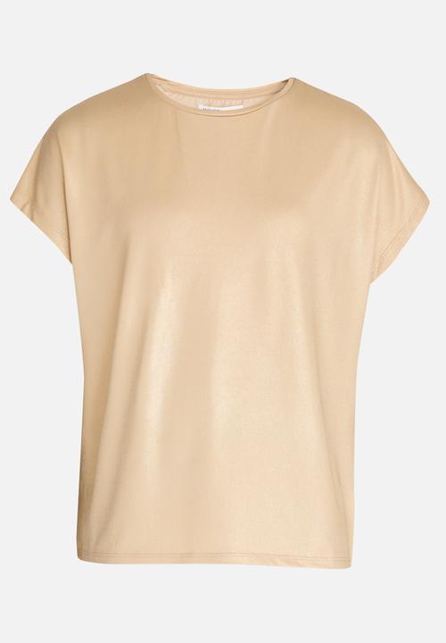 MINOTI - Metallic Loose Fit Top Gold