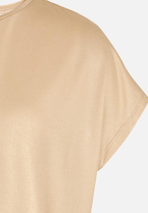 MINOTI - Metallic Loose Fit Top Gold