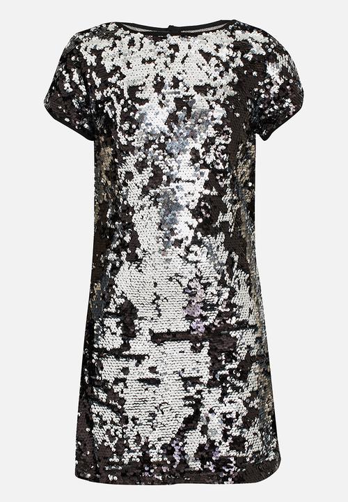 MINOTI - Reversible Sequin Dress Black