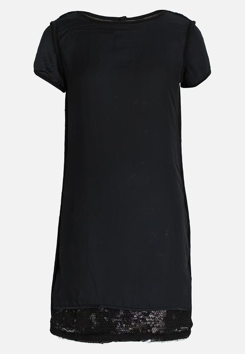 MINOTI - Reversible Sequin Dress Black