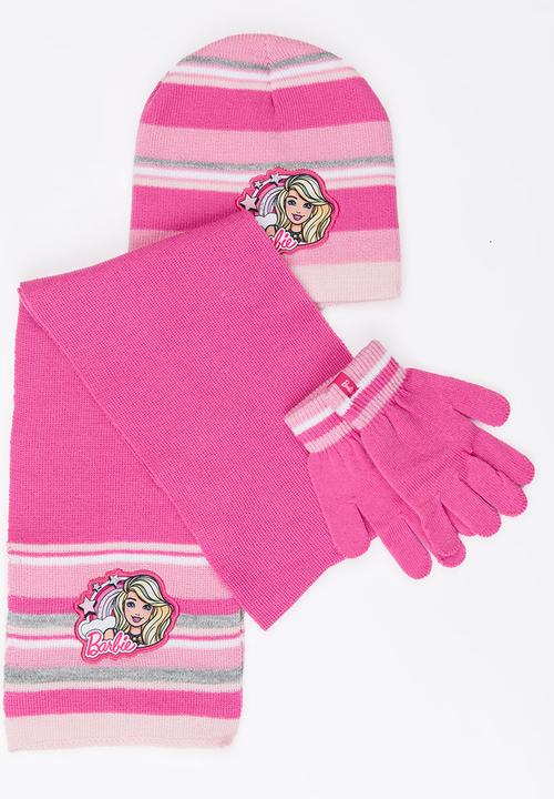 Character Fashion - Barbie 3 Piece Winter Sets Multi-colour
