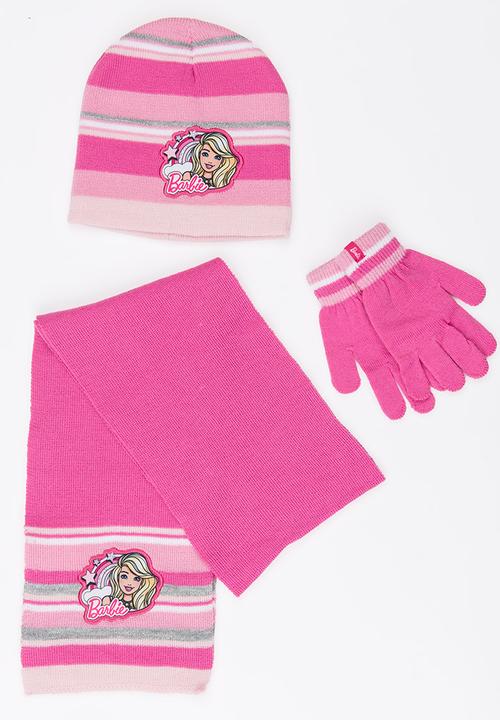 Character Fashion - Barbie 3 Piece Winter Sets Multi-colour
