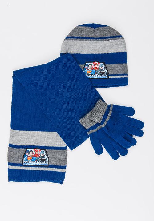 Character Fashion - Justice League 3 Piece Winter Sets Multi-colour