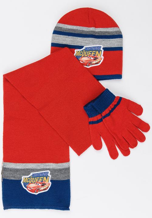 Character Fashion - Cars 3 Piece Winter Sets Multi-colour