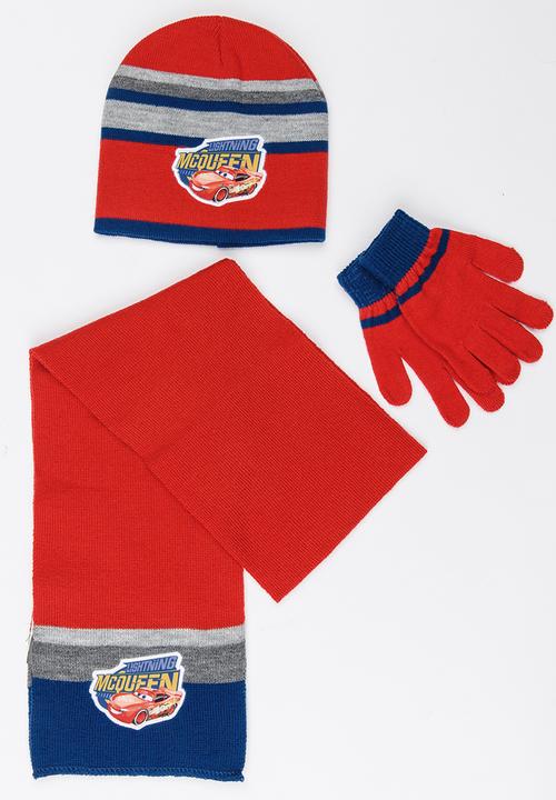 Character Fashion - Cars 3 Piece Winter Sets Multi-colour