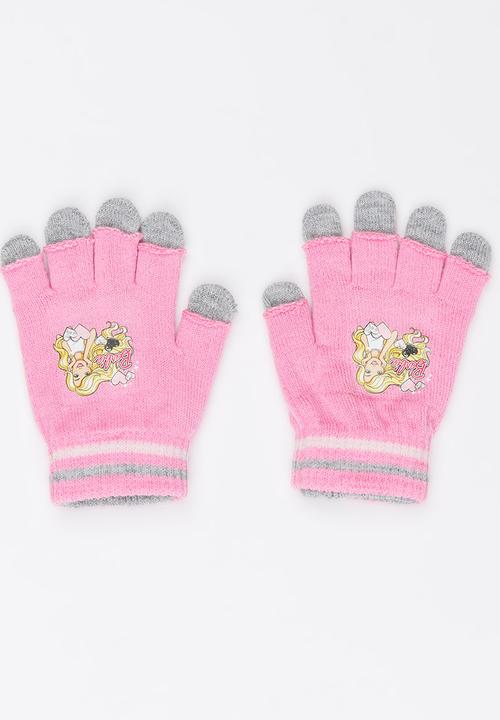Character Fashion - Barbie 2 Pack Gloves Multi-colour
