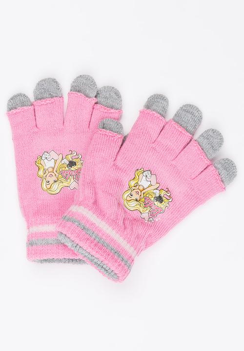Character Fashion - Barbie 2 Pack Gloves Multi-colour