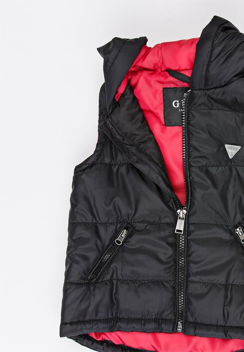 GUESS - Puffer Hoody Jacket Black