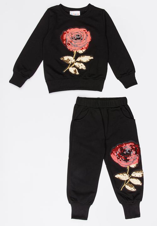 Pop Candy - Rose Detail Set Black