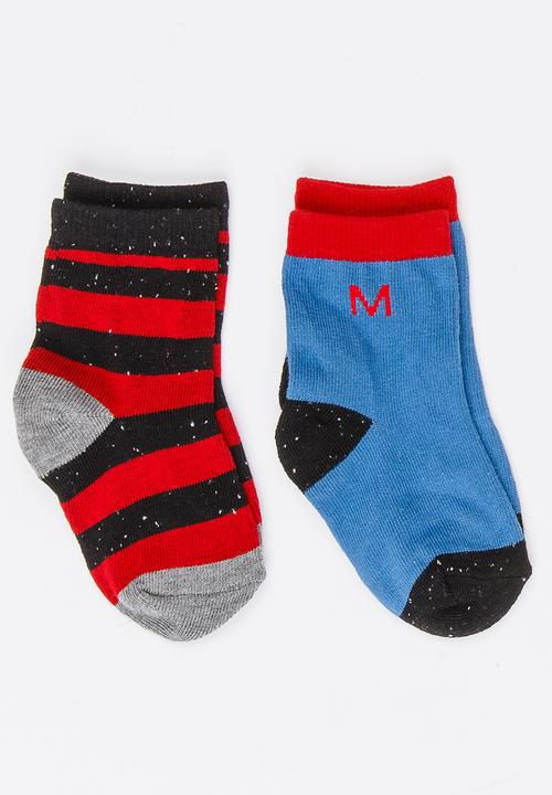 MINOTI - 2 Pack Multi-colour Ankle Socks Multi-colour
