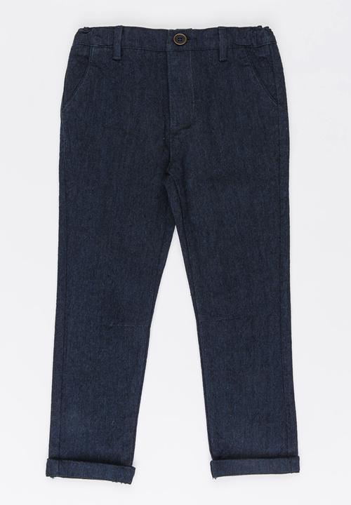 MINOTI - Pique Rolled Up Pants Blue