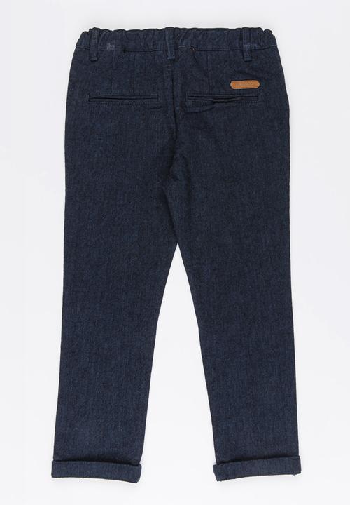 MINOTI - Pique Rolled Up Pants Blue