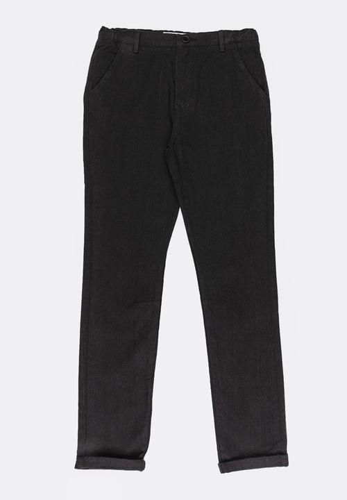 MINOTI - Pique Rolled Up Pants Charcoal