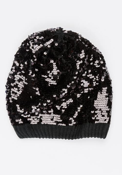Pop Candy - Sequin Beret Black