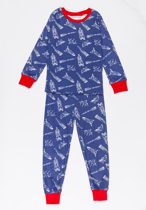 MINOTI - Rocket Printed Pajama Set Navy