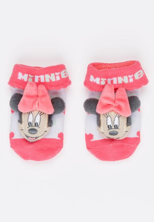 Character Baby - Minnie Mouse Rattle Socks Multi-colour