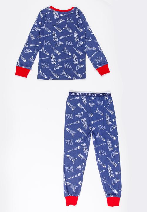 MINOTI - Rocket Printed Pajama Set Navy