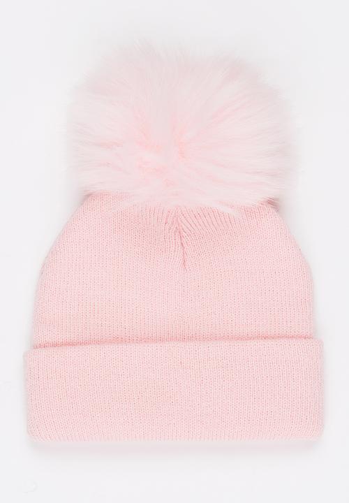 Pop Candy - Pom-Pom Beanie Pale Pink