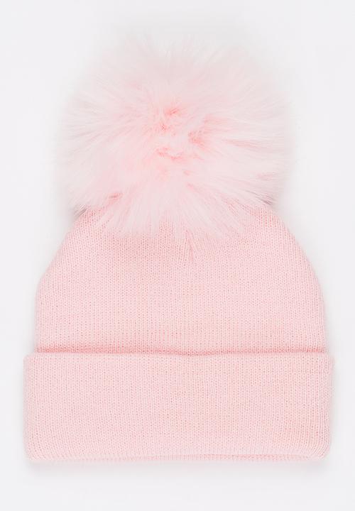 Pop Candy - Pom-Pom Beanie Pale Pink