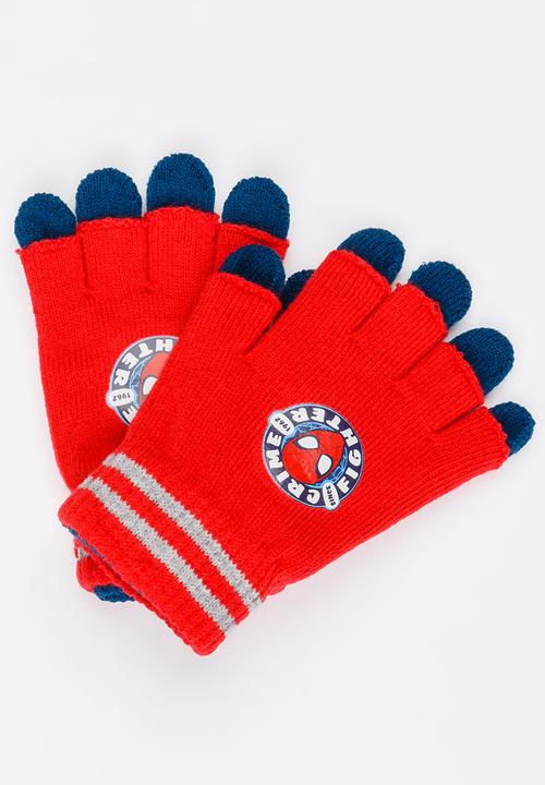 Character Fashion - Spider - Man 2 Pack Gloves Multi-colour