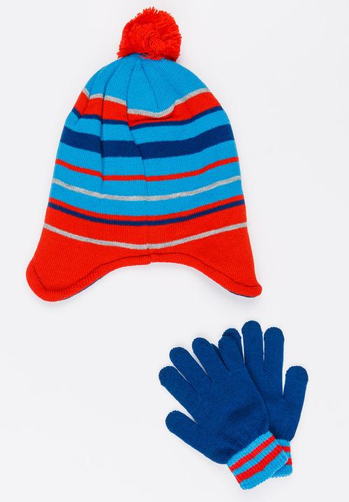 Character Fashion - Paw Patrol Trapper Beanie and Gloves Set Multi-colour