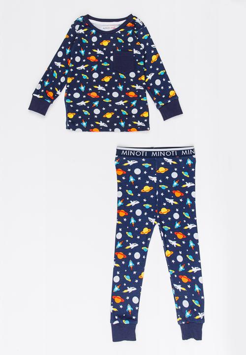 MINOTI - Printed Pajama Set Navy