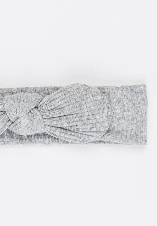 Pop Candy - Knot Tie Headband Grey