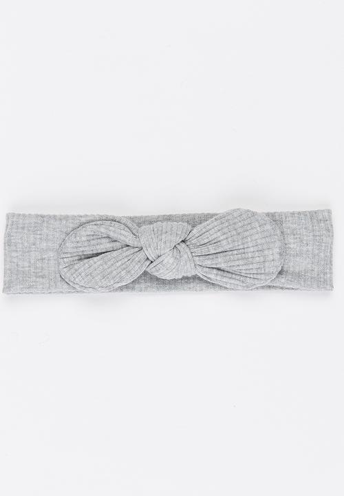 Pop Candy - Knot Tie Headband Grey