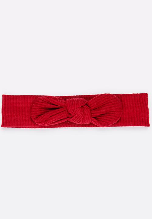 Pop Candy - Knot Tie Headband Red