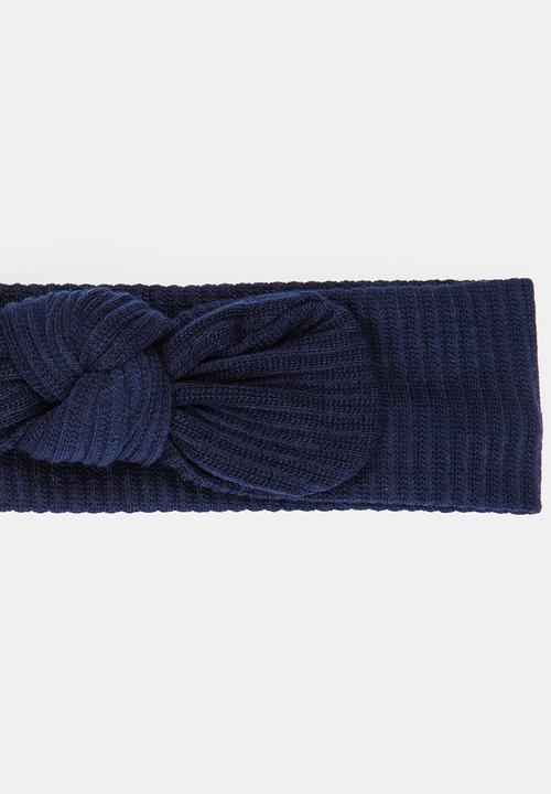 Pop Candy - Knot Tie Headband Navy