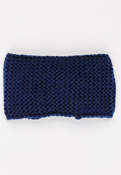 Pop Candy - Crochet Headband Navy