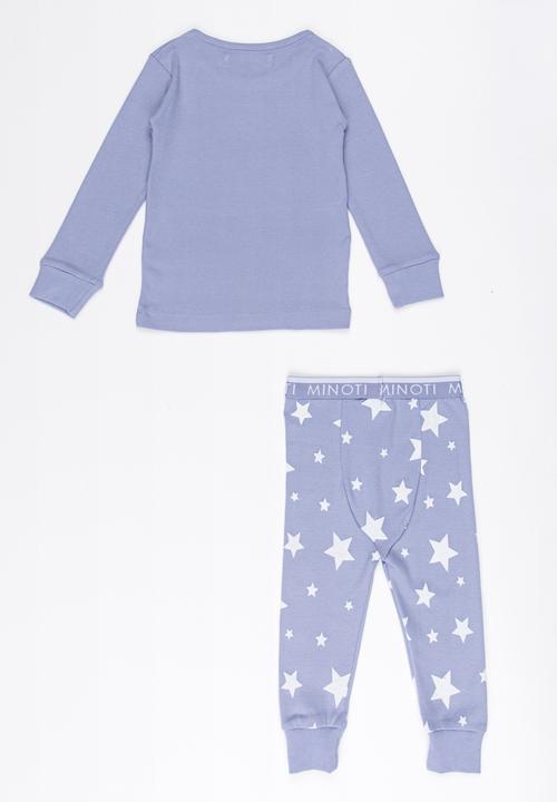 MINOTI - Star Printed Pajama Set Pale Purple
