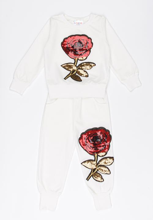 Pop Candy - Rose Detail Set White