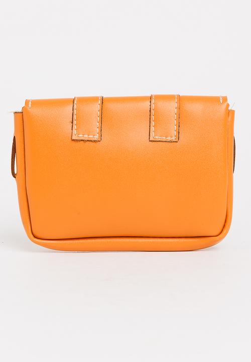 Pop Candy - Sling Bag with Belt Detail Tan