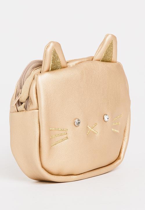 Pop Candy - Sling Bag with Cat Ear Detail Gold