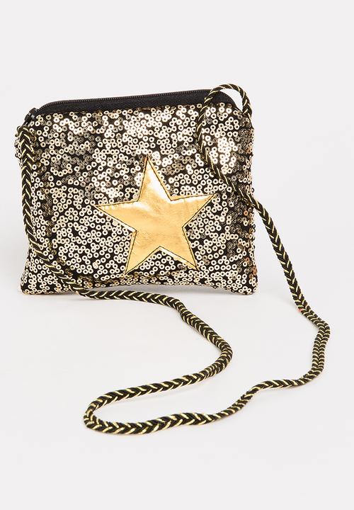 Pop Candy - Sling Bag with Star Detail Black