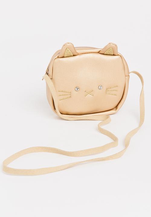 Pop Candy - Sling Bag with Cat Ear Detail Gold