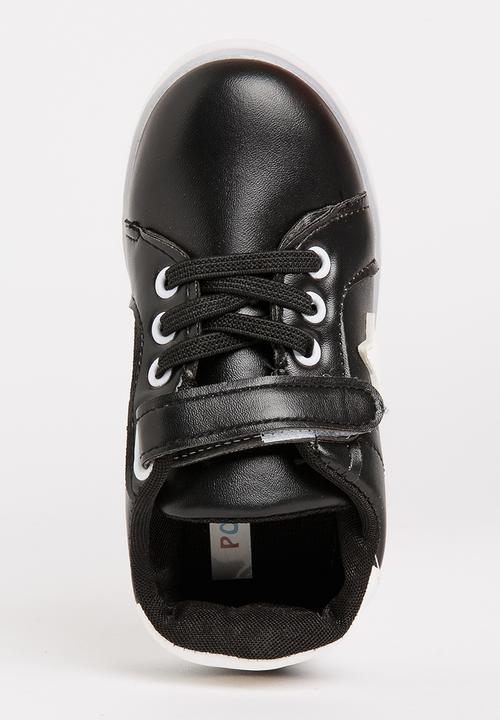 Pop Candy - Light up sneaker with velcro strap - black