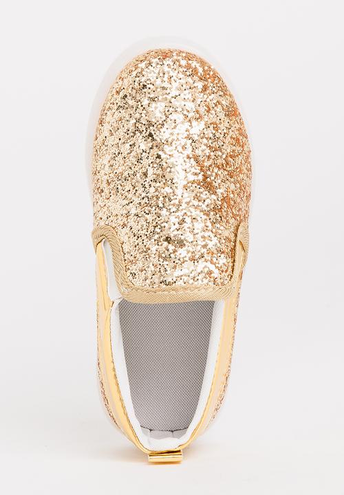 Pop Candy - Glitter Loafer Light Ups Gold