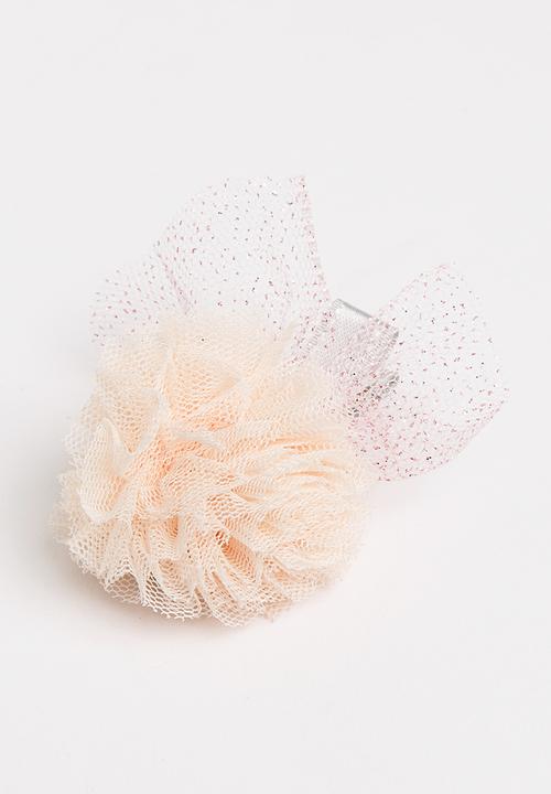 Pop Candy - Pom-Pom Hair Clip Peach