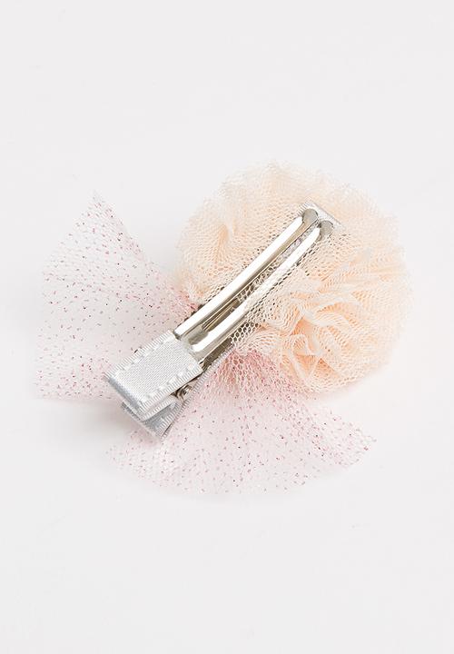 Pop Candy - Pom-Pom Hair Clip Peach