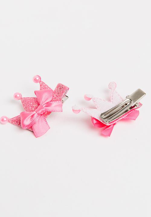 Pop Candy - Crown Hair Clip Cerise Pink