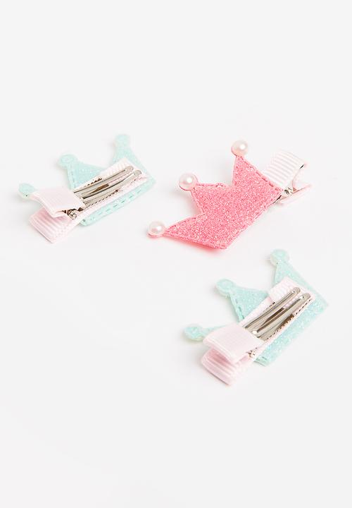 Pop Candy - Crown Hair Clip Multi-colour