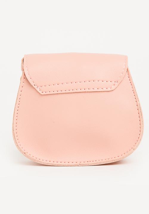 Pop Candy - Sling Bag with Belt Detail Mid Pink