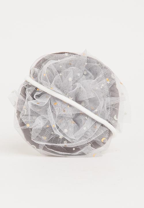 Pop Candy - Sling Bag with Flower Detail Grey